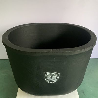 Heat Resistant Graphite Clay Crucible 15.5kg Cylindrical Crucible Melting Pot