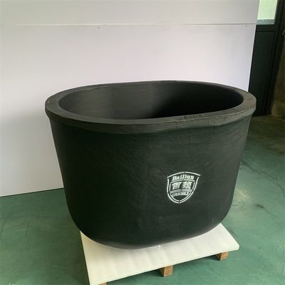 Heat Resistant Graphite Clay Crucible 15.5kg Cylindrical Crucible Melting Pot