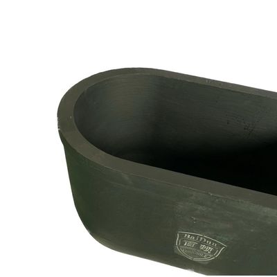 Cylindrical Graphite Clay Crucible Chemical Resistance For Melting Casting