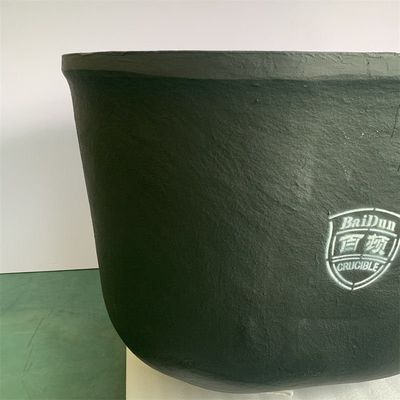 Thermal Shock Resistance Graphite Clay Crucible Cylindrical For Melting And Casting