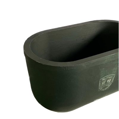 Cylindrical Large Graphite Clay Crucible Chemical Thermal Shock Resistance