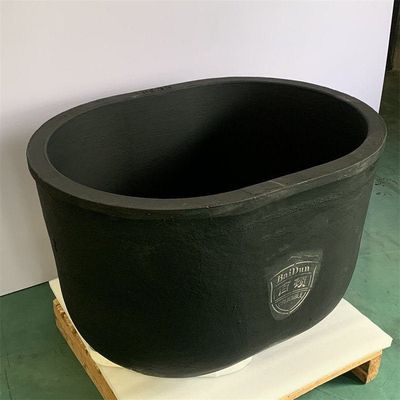 15.5kg Capacity Cylindrical Graphite Clay Crucible For Melting / Casting
