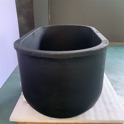 15.5kg Capacity Crucible Melting Pot Oval Type With Thermal Shock Resistance
