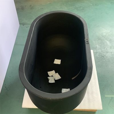 Cylindrical Large Graphite Clay Crucible Chemical Thermal Shock Resistance