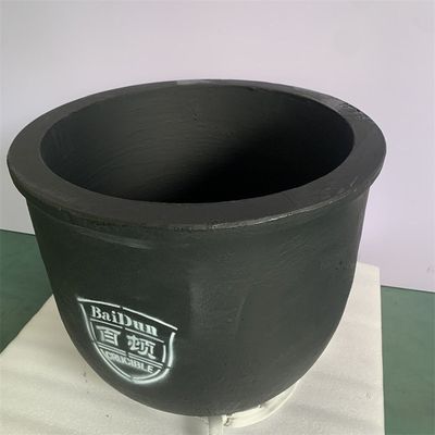150kg Capacity Zinc Melting Crucible Chemical Resistance Round Industrial Carbide