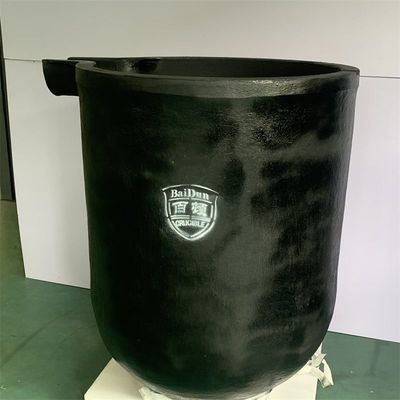 Chemical Stability Aluminum Melting Crucible Round Shape For Aluminum Alloys Casting