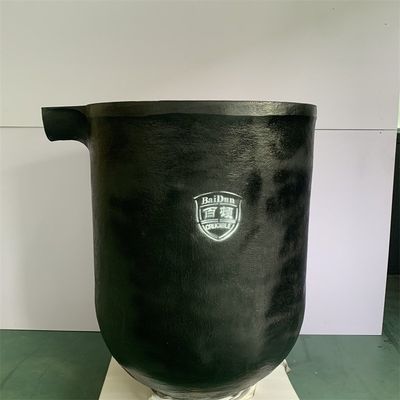 Chemical Stability Aluminum Melting Crucible Round Shape For Aluminum Alloys Casting