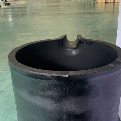 Chemical Stability Aluminum Melting Crucible Round Shape For Aluminum Alloys Casting