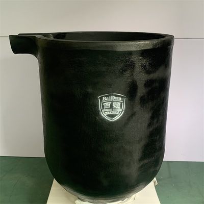 Round Chemical Resistance Zinc Dissolution Crucible 150kg Capacity Melting Crucible