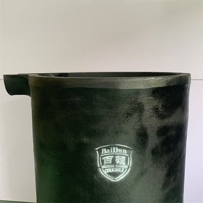 Round Chemical Resistance Zinc Dissolution Crucible 150kg Capacity Melting Crucible