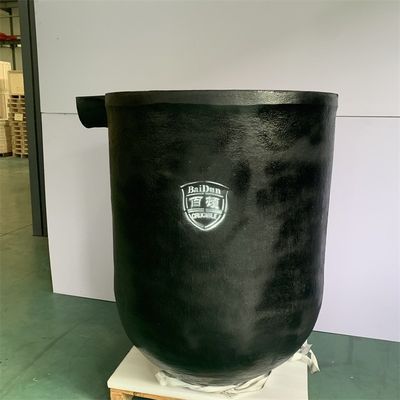 150kg Capacity Zinc Melting Crucible Round Shape Excellent Corrosion Resistance