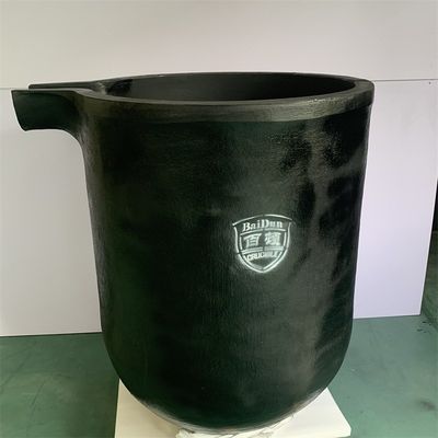 150kg Capacity Zinc Melting Crucible Round Shape Excellent Corrosion Resistance