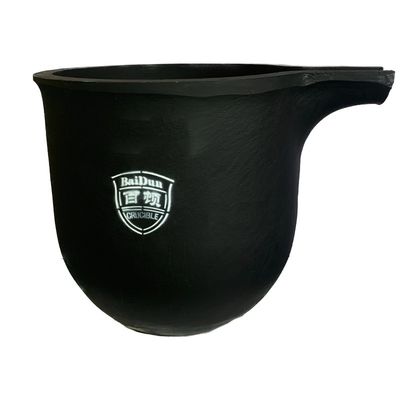 150kg Capacity Round Zinc Melting Crucible Good Thermal Shock Resistance