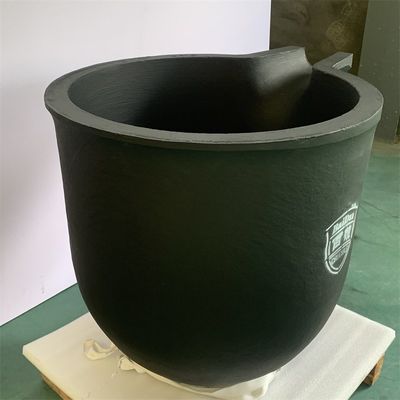 Jewelry Making Gold Melting Crucible Heat Resistant Black Graphite 150kg Capacity