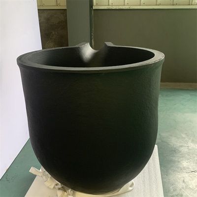 Jewelry Making Gold Melting Crucible Heat Resistant Black Graphite 150kg Capacity