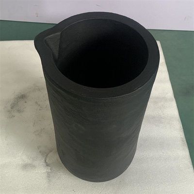 Durable Black Crucible For Melting Gold Cylindrical Shape Compatible With Most Furnaces