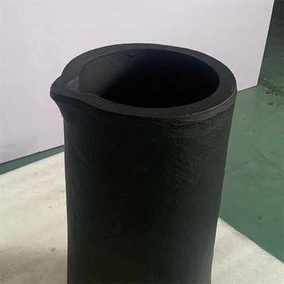 Durable Black Crucible For Melting Gold Cylindrical Shape Compatible With Most Furnaces