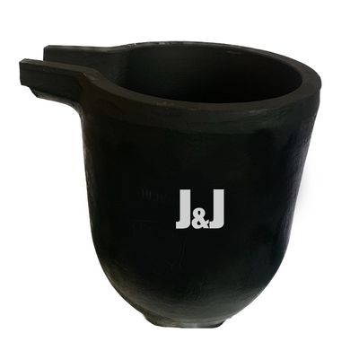 Round Crucible For Melting Copper Heat Conductivity Graphite Crucible Pot
