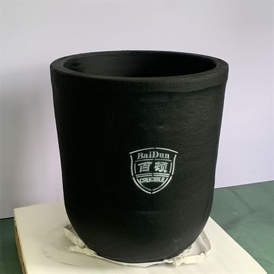 150kg Capacity Zinc Melting Crucible Chemical Resistance Round Industrial Carbide