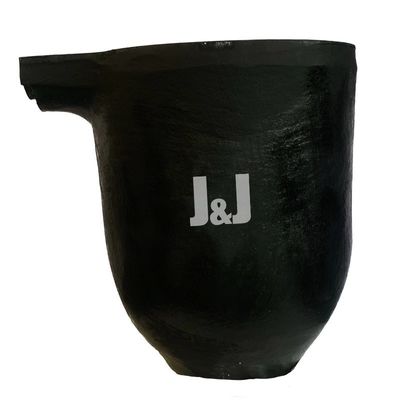 Smooth Surface Aluminum Melting Crucible Kettle / Fusion Crucible Corrosion Resistant