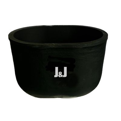 Black Graphite Crucible Additions Equipment Non Closure Type
