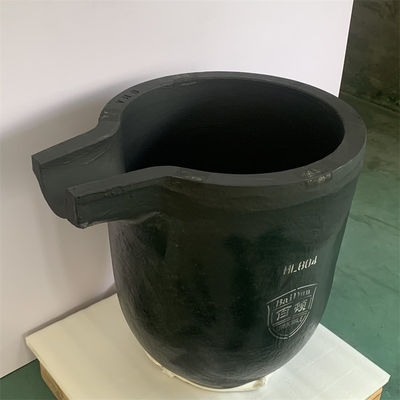 Industrial SiC Thermal Shock Resistant Silicon Carbide Graphite Crucible With Nozzle