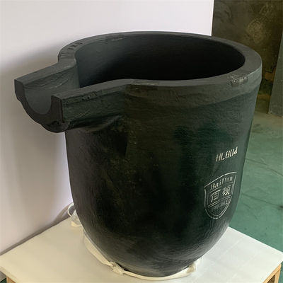 Industrial SiC Thermal Shock Resistant Silicon Carbide Graphite Crucible With Nozzle