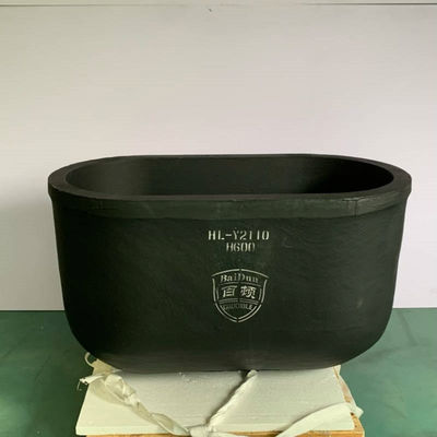 Strong Chemical Resistance SiC Graphite Crucible Melting for Copper Bottom Diameter customized