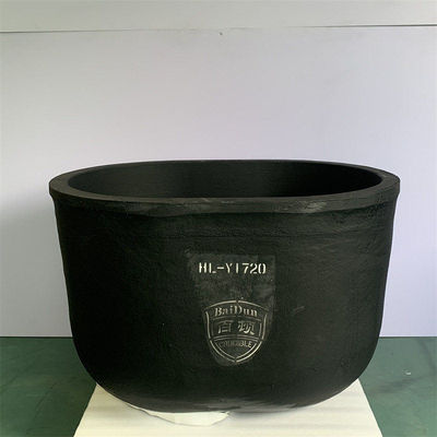 Ceramic Crucible Chemical Resistance Oval Type Crucible Isostatic Pressing Silicon Carbide Crucible