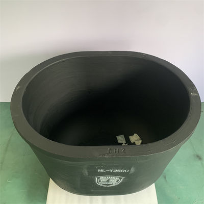 Silicon Carbide Graphite Oval Type Crucible Metal Melting Oxidation Chemical Resistance