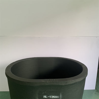 Silicon Carbide Graphite Oval Type Crucible Metal Melting Oxidation Chemical Resistance