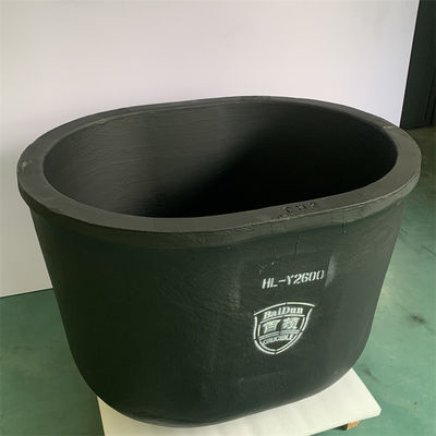 Graphite Materials Thermal Expansion Coefficients Metal Melting Silicon Carbide Graphite Oval Type Crucible