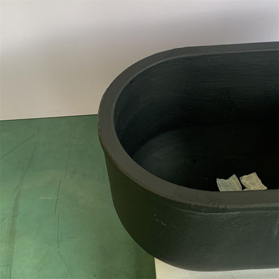 High-Temperature Heating Oval Type Crucible With Silicon Carbide Graphite For Industrial