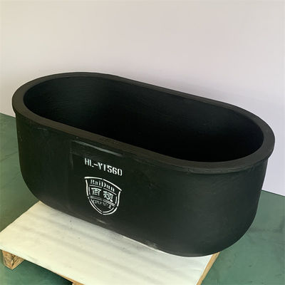 High-Temperature Heating Oval Type Crucible With Silicon Carbide Graphite For Industrial