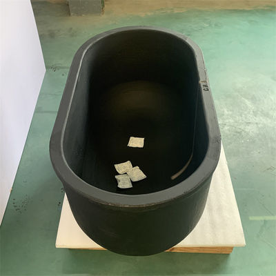 High-Temperature Heating Oval Type Crucible With Silicon Carbide Graphite For Industrial