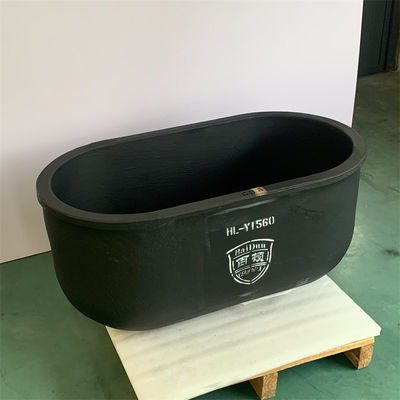 High-Temperature Heating Oval Type Crucible With Silicon Carbide Graphite For Industrial