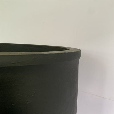 Advanced Material Carborundum Graphite Crucible For Induction Furnace Straight Cylindrical Crucible