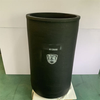 Advanced Material Carborundum Graphite Crucible For Induction Furnace Straight Cylindrical Crucible