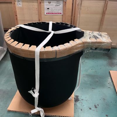 Customization Size Non-ferrous Melting Crucible with Pouring Nozzle for Seamless Copper Brass and Bronze Transfer Transfer