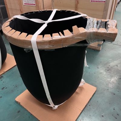 High-Temperature Melting Crucible And Cover For Copper Gold Aluminum Zinc With Pouring Nozzle For Charging And Pouring