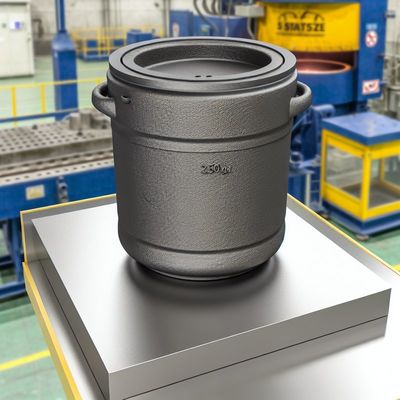 Thermal Shock Resistant Silicon Carbide Graphite Crucible for Copper Melting 250kg and 350kg Sizes Refractory Sic Ceramic Material