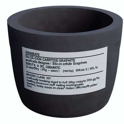 Thermal Shock Resistant Silicon Carbide Graphite Crucible for Copper Melting 250kg and 350kg Sizes Refractory Sic Ceramic Material