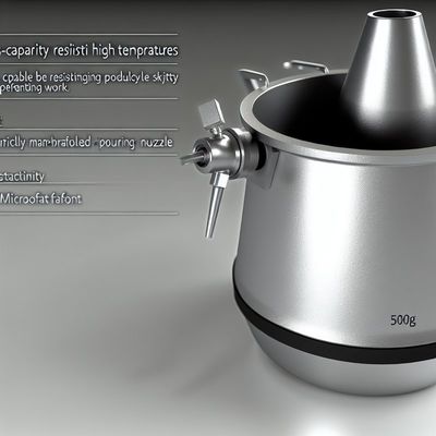 High Temperature Resistance Silicon Carbide Graphite Crucible with Pouring Nozzle High Capacity for and Durable Performance 5kg-1000kg