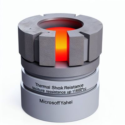 Smooth Surface SiC Graphite Crucible for Zinc Melting Up To 1600C Temperature Resistance and Stability Stable Performance