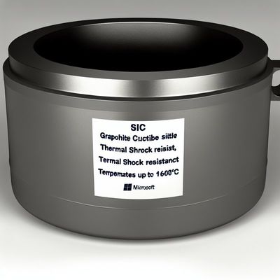 Smooth Surface SiC Graphite Crucible for Zinc Melting Up To 1600C Temperature Resistance and Stability Stable Performance