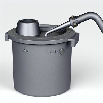 High Capacity SiC Carbide Graphite Crucible With Pouring Nozzle for High Temperature Resistance and Non-Ferrous Metal Melting