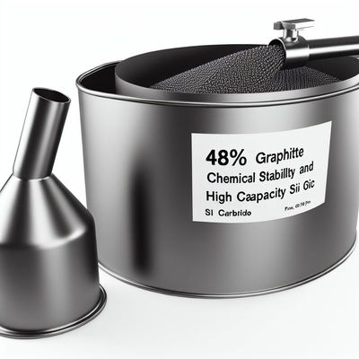 48% Graphite Chemical Stability and High Capacity SiC Carbide Graphite with Pouring Nozzle for Precise Metal Pouring