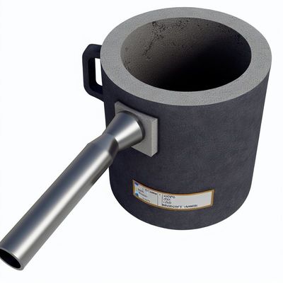 High Temperature Resistance Non-ferrous SiC Carbide Graphite Crucible With Pouring Nozzle For Metal Casting And Melting