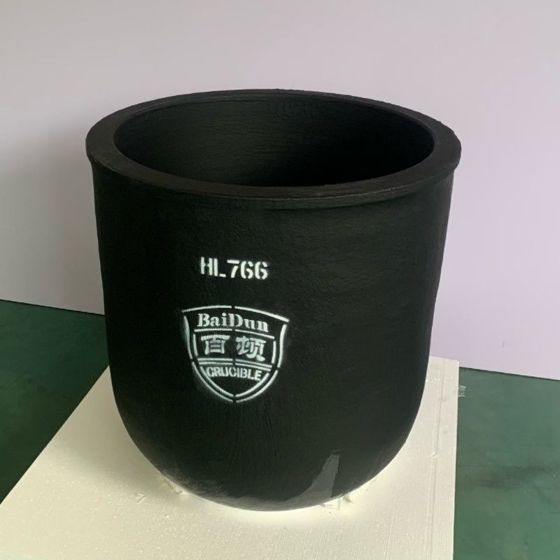 Round Silicon Carbide Graphite Conventional Type Crucible For Melting Copper