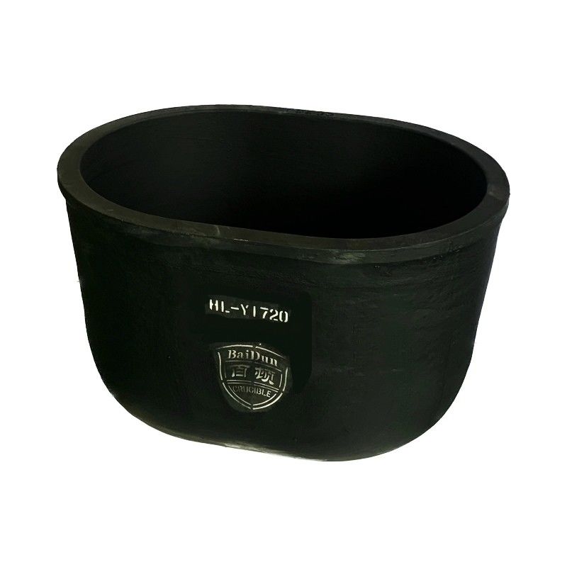 Chemical Stability Oval Type Crucible Metal Melting Silicon Carbide Graphite Crucible